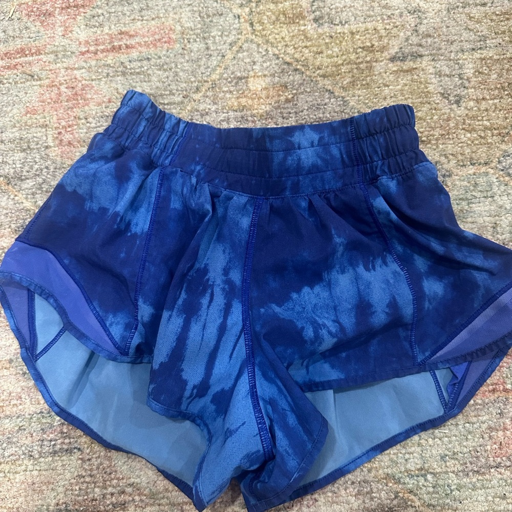 Blue Tie-Dye lululemon Shorts